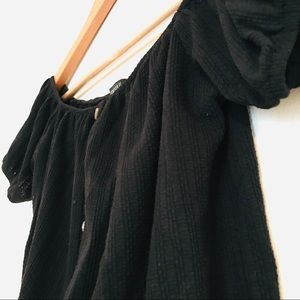 FOREVER 21 | PUFF SLEEVE CROP TOP